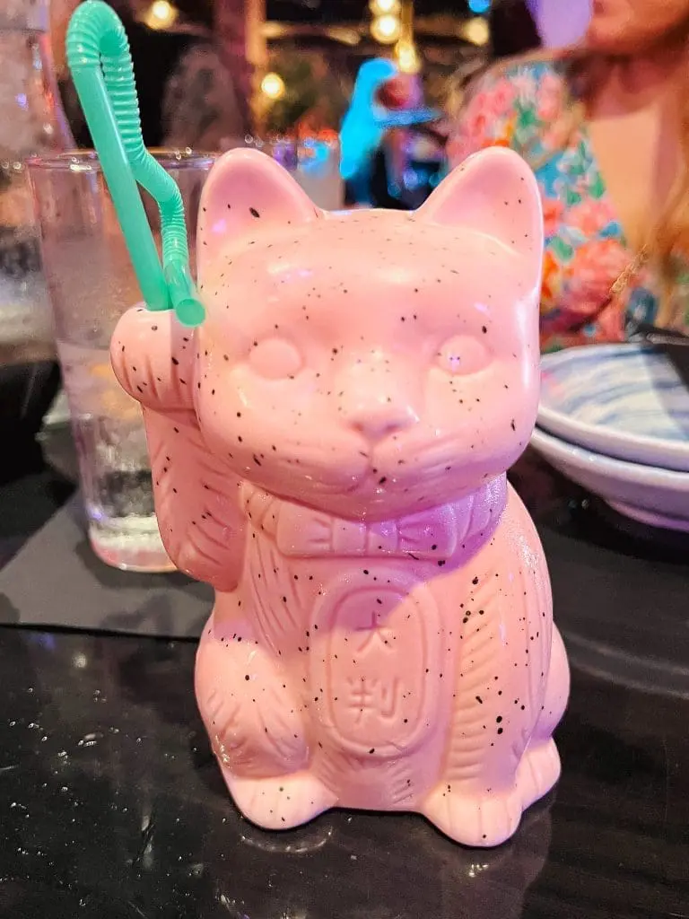 Bachelorette-Weekend-St-Pete-Florida 5 - Cats & Coffee Good Fortune Cat Themed Drink