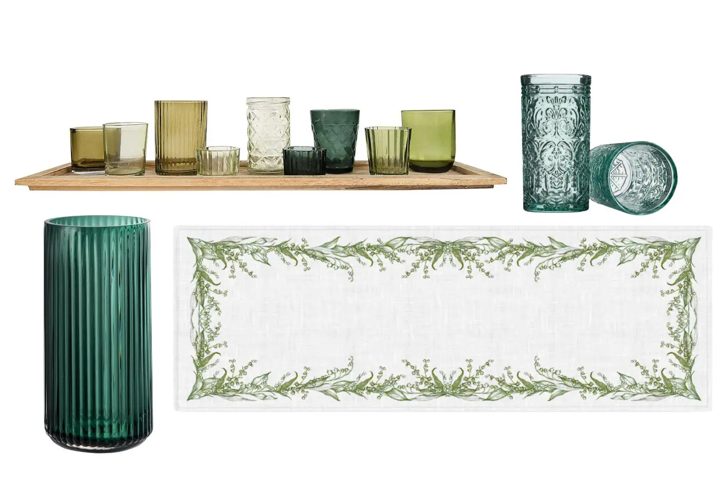 Green Bridal Shower Decor - Cats & Coffee Green Bridal Shower Decor