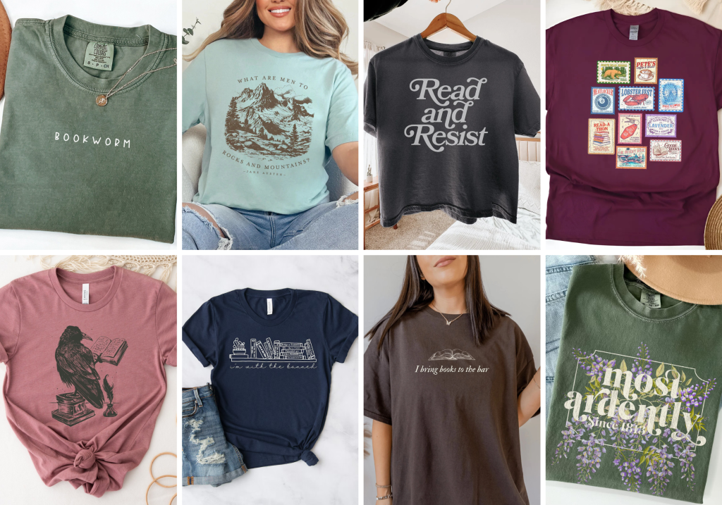 Literary and Book T-Shirts for Readers 3 - Cats & Coffee Literary and Book T-Shirts for Readers