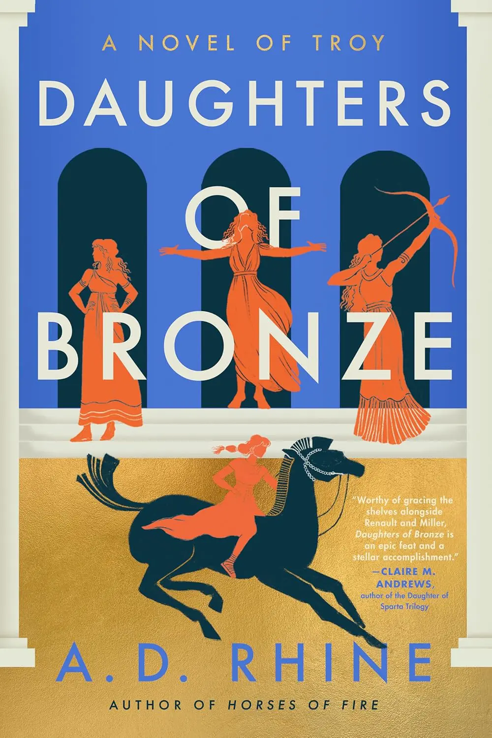 Daughters of Bronze- A Novel of Troy by AD Rhine - Cats & Coffee
