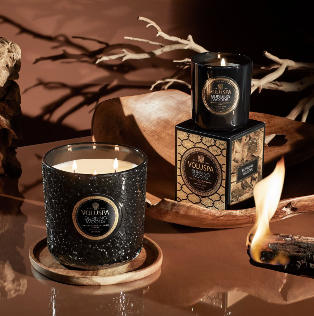 Burning Woods Candle from Voluspa - Cats & Coffee Burning Woods Candle from Voluspa