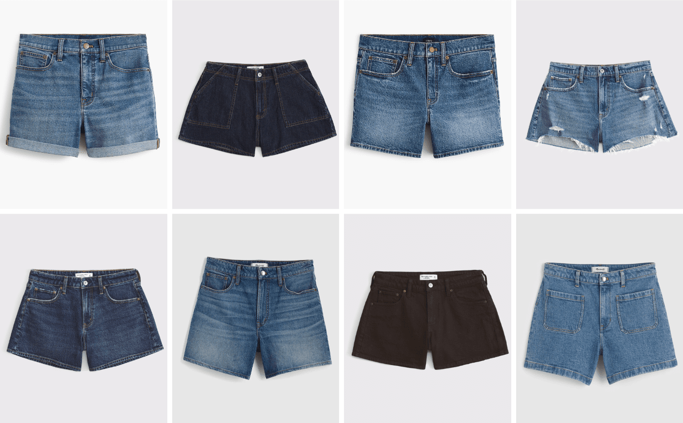 Denim Shorts for Petites - Cats & Coffee Denim Shorts for Petites