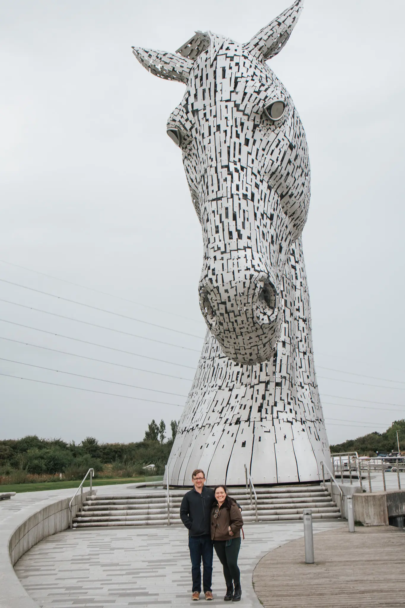 Scotland Honeymoon 14 - Cats & Coffee The Kelpies in Falkirk outside of Edinburgh, Scotland