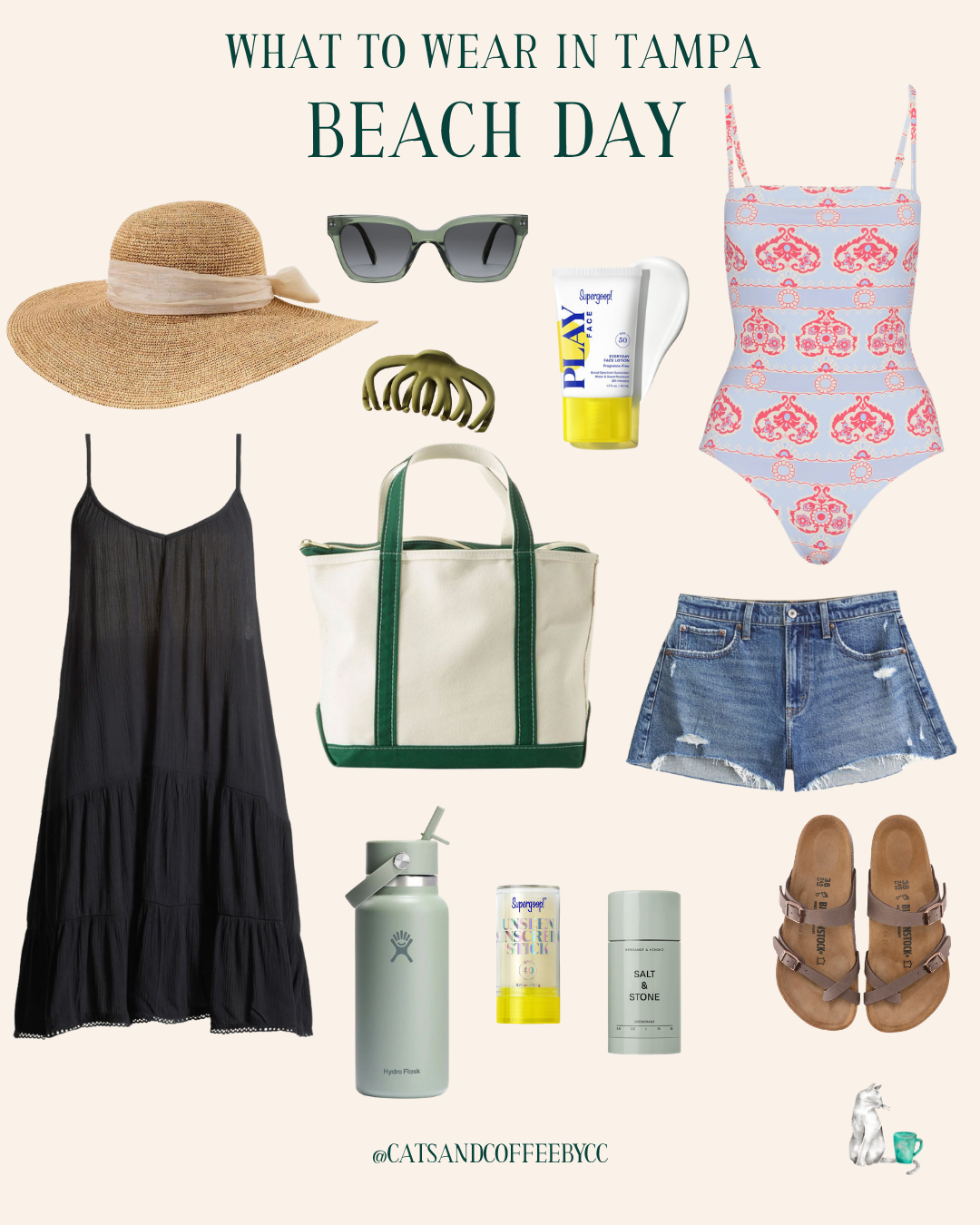What to Wear in Tampa - 4 - Cats & Coffee What to Wear in Tampa - Beach Day