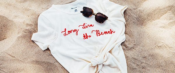 MADEWELL X SURFRIDER'S "LONG LIVE THE BEACH" COLLECTION (Photo from linked Surfrider Blog post)