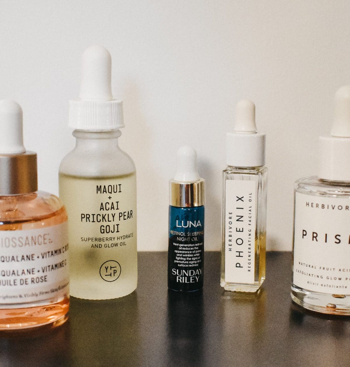 Facial Oils -- featuring Youth to the People, Sunday Riley, Biossance, and Herbivore products