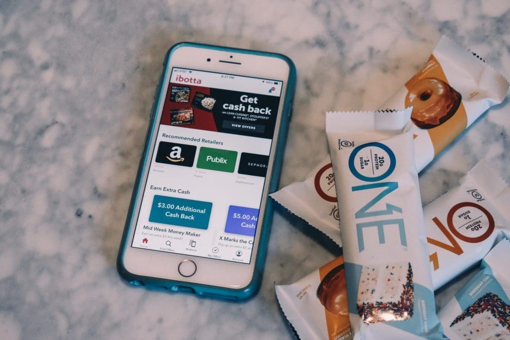 Ibotta App with One Protein Bars