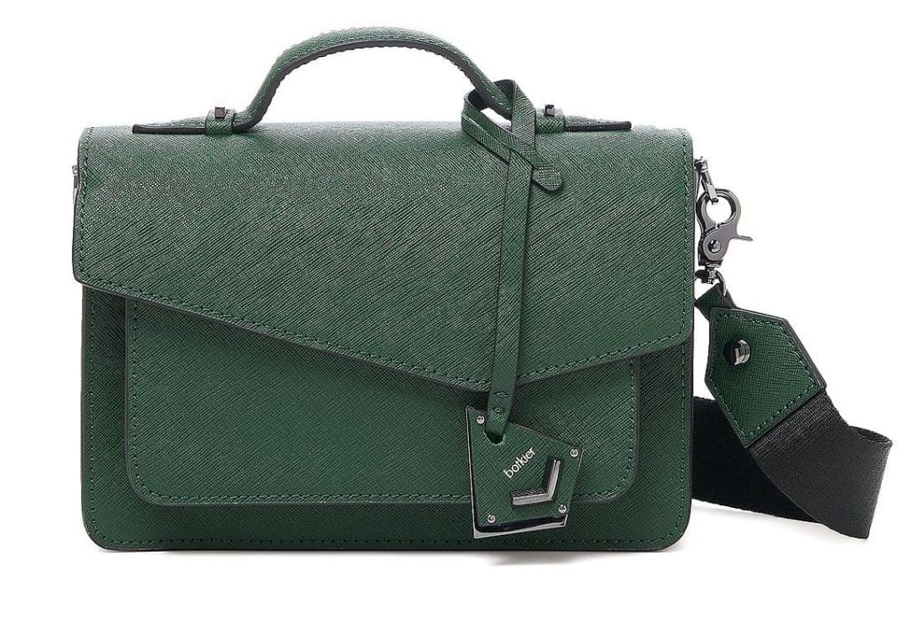Botkier Cobble Hill Leather Crossbody in green