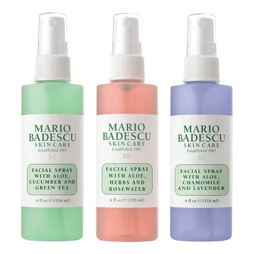 Mario Badescu Spritz Mist and Glow Facial Spray Collection, 3 Piece Set ($21.00; extra 30% off at checkout for Prime Day)