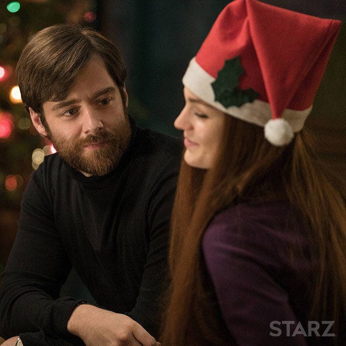 Outlander Still with Sophie Skelton and Richard Rankin from Starz's website