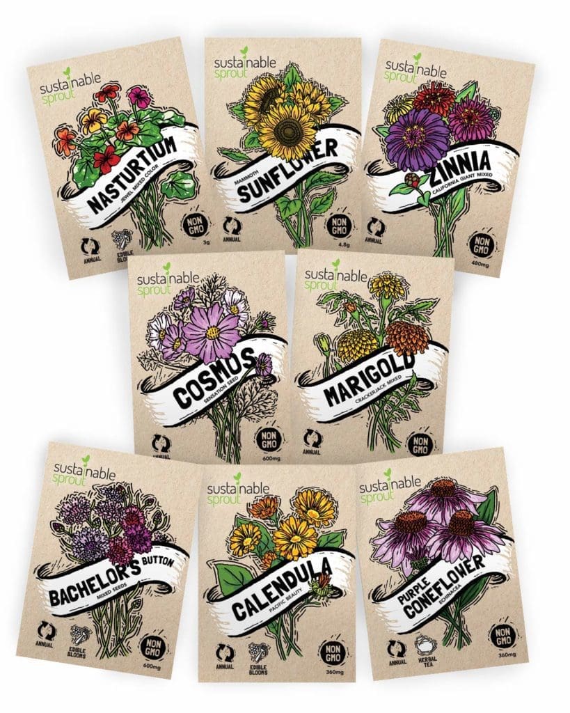 Sustainable Sprout Flower Seed Variety Pack