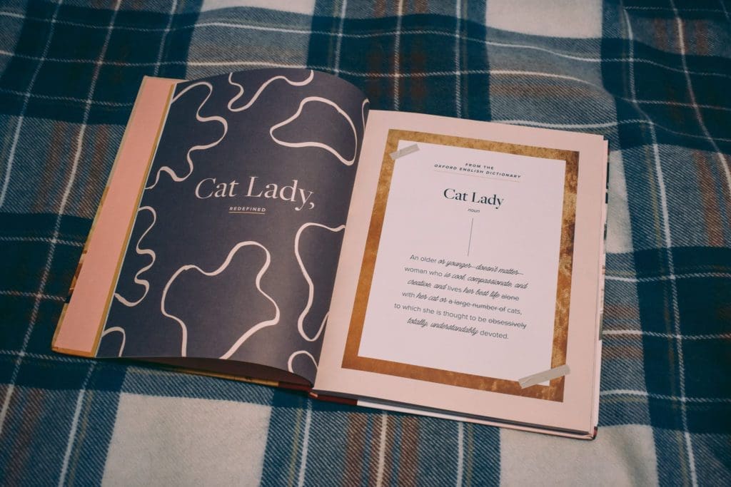 Book Review: Girls and Their Cats by BriAnne Willis, book on Locharron of Scotland Royal Stewart Blue Dress Tartan, photo by Christine Csencsitz