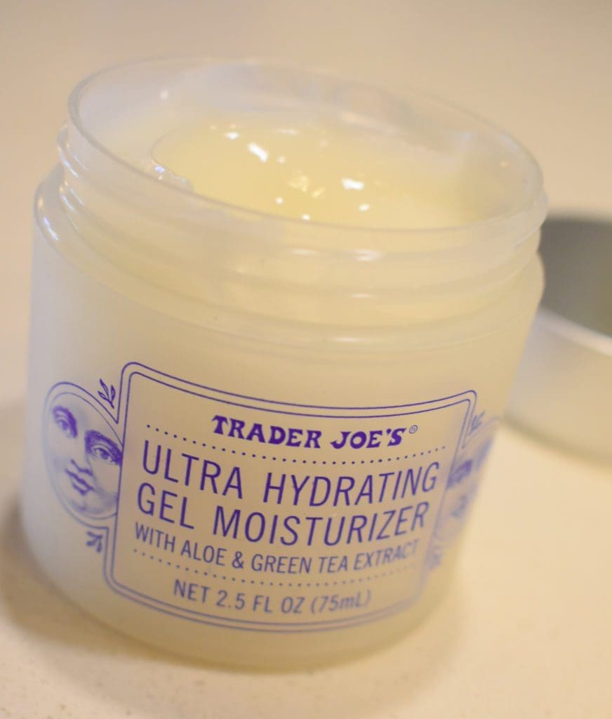 Trader Joe’s Ultra Hydrating Gel Moisturizer with Aloe and Green Tea Extract; photo by Christine Csencsitz