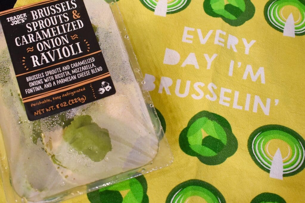Recently, I picked up the Trader Joe's Brussels Sprout and Caramelized Onion Ravioli to try for dinner. Long story short, these might be my new favorite fresh pasta option out there. Read the full review of the colorful and flavorful ravioli here!