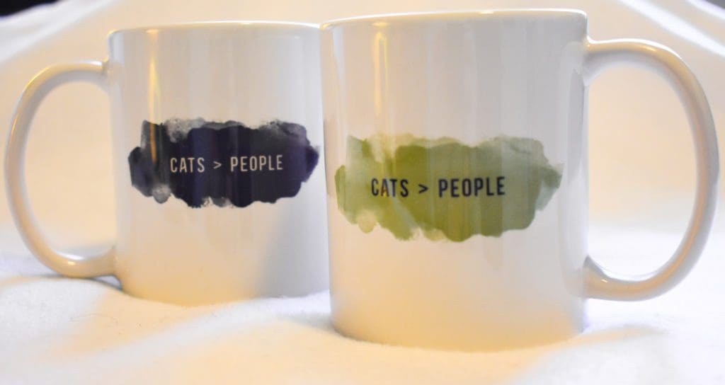 Cat Mugs and More: Critter Crafting Update -- mugs and stickers available at www.crittercrafting.com, photo by Christine Csencsitz