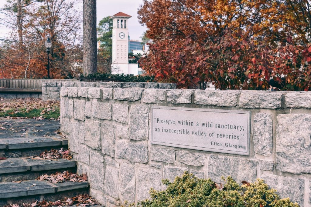 Exploring Emory University, Atlanta, Georgia; photos by Christine Csencsitz -- fall in Georgia