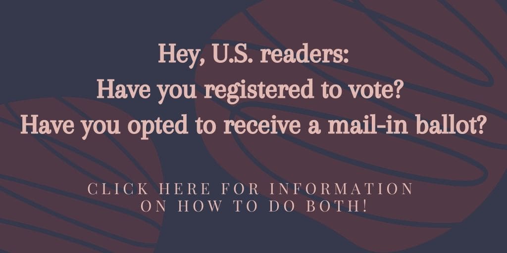 Informational graphic on registering to vote in the United States; learn more at https://www.vote.org