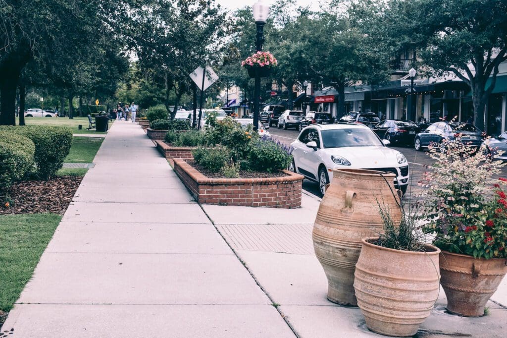 Park Ave in Winter Park, Florida is home to a number of small businesses.