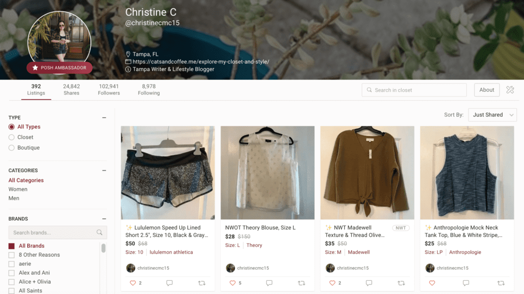 How to Use Poshmark: A Guide to Selling Clothes on Poshmark - Cats & Coffee
