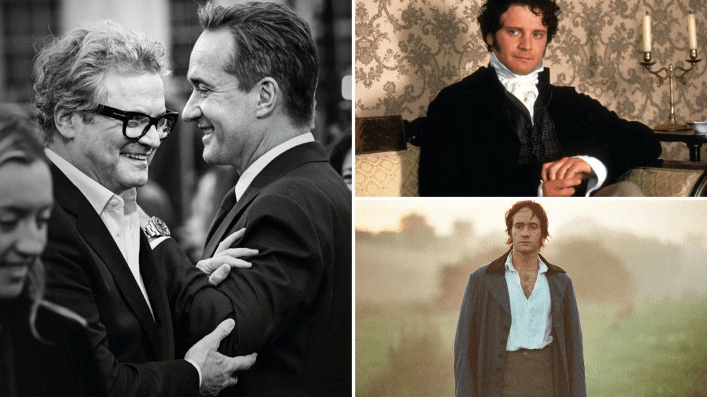 Colin Firth and Matthew Macfadyen on the Bromantic Power of Two Mr. Darcys, Julie Miller for Vanity Fair