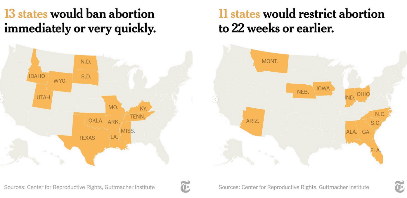  What Would the End of Roe Mean? Key Questions and Answers, Claire Cain Miller and Margot Sanger-Katz for The New York Times