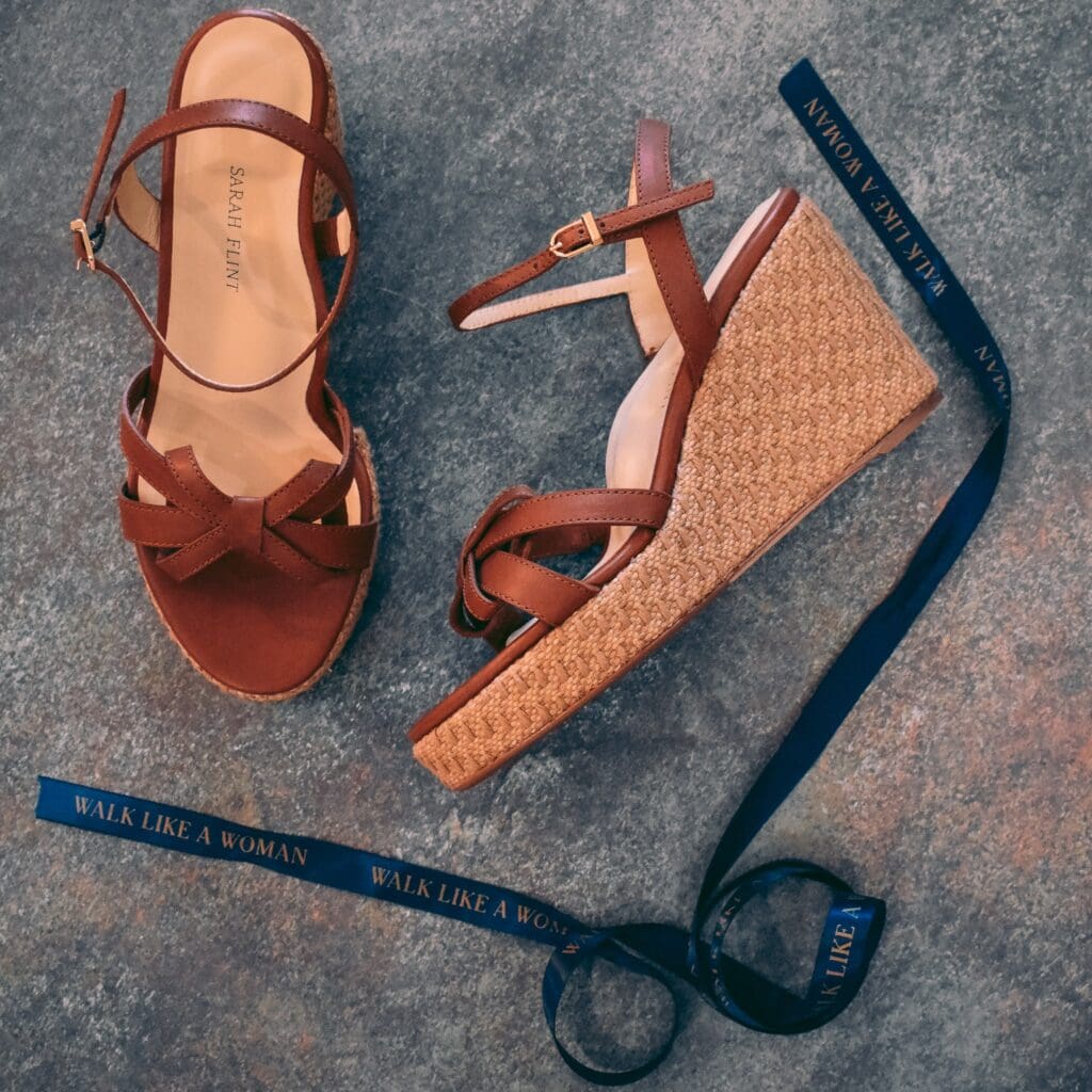 Female Founded Sarah Flint brand wedge sandals