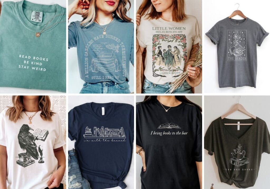 Literary and Book T-Shirts for Readers