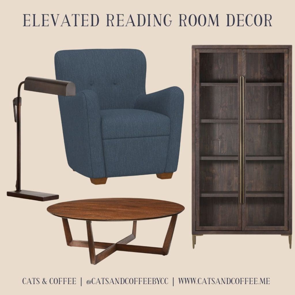 Reading Room Decor - Looking for furniture to fill out your cozy home library? 

Check out these great pieces from West Elm and Pottery Barn to make the perfect reading room!