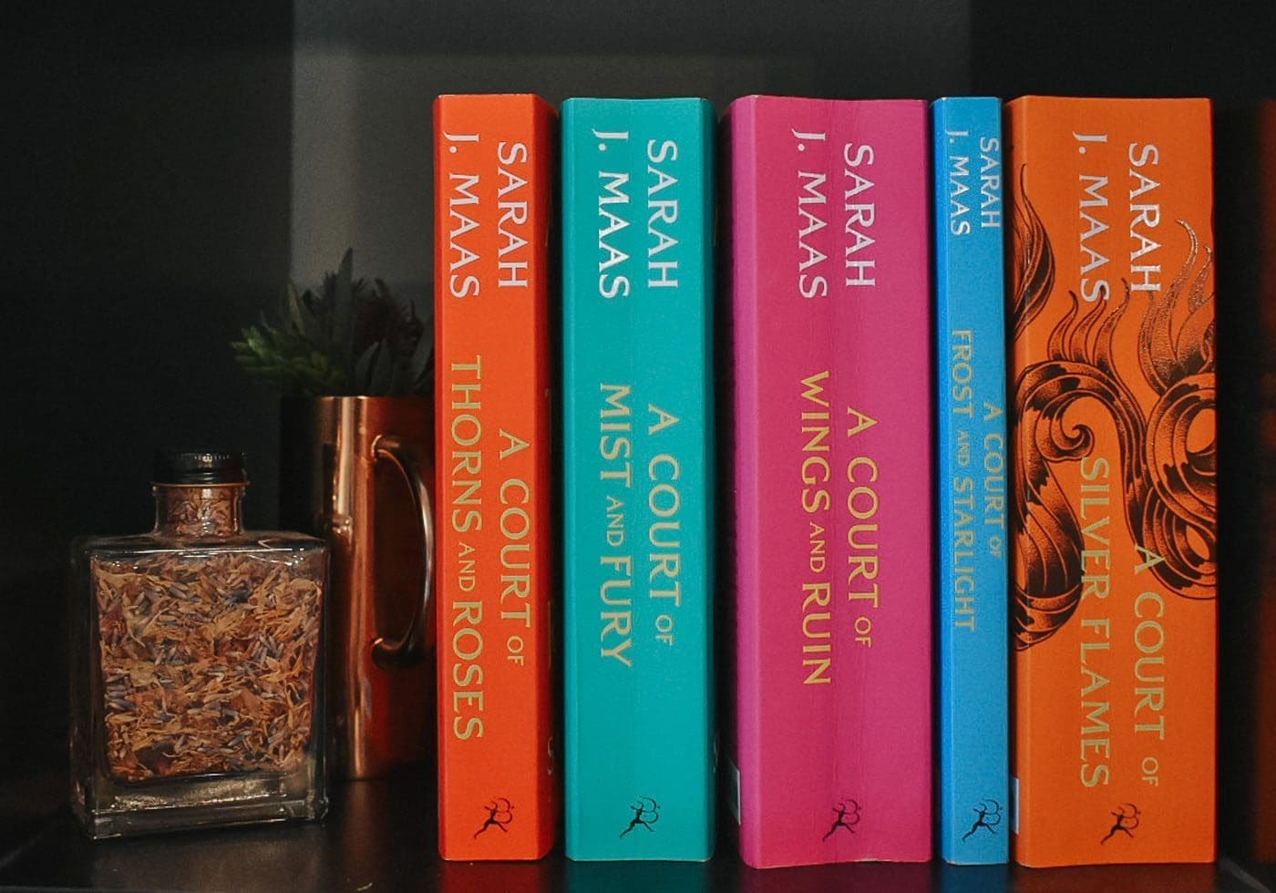 A Court of Thorns and Roses book series by Sarah J. Maas CP