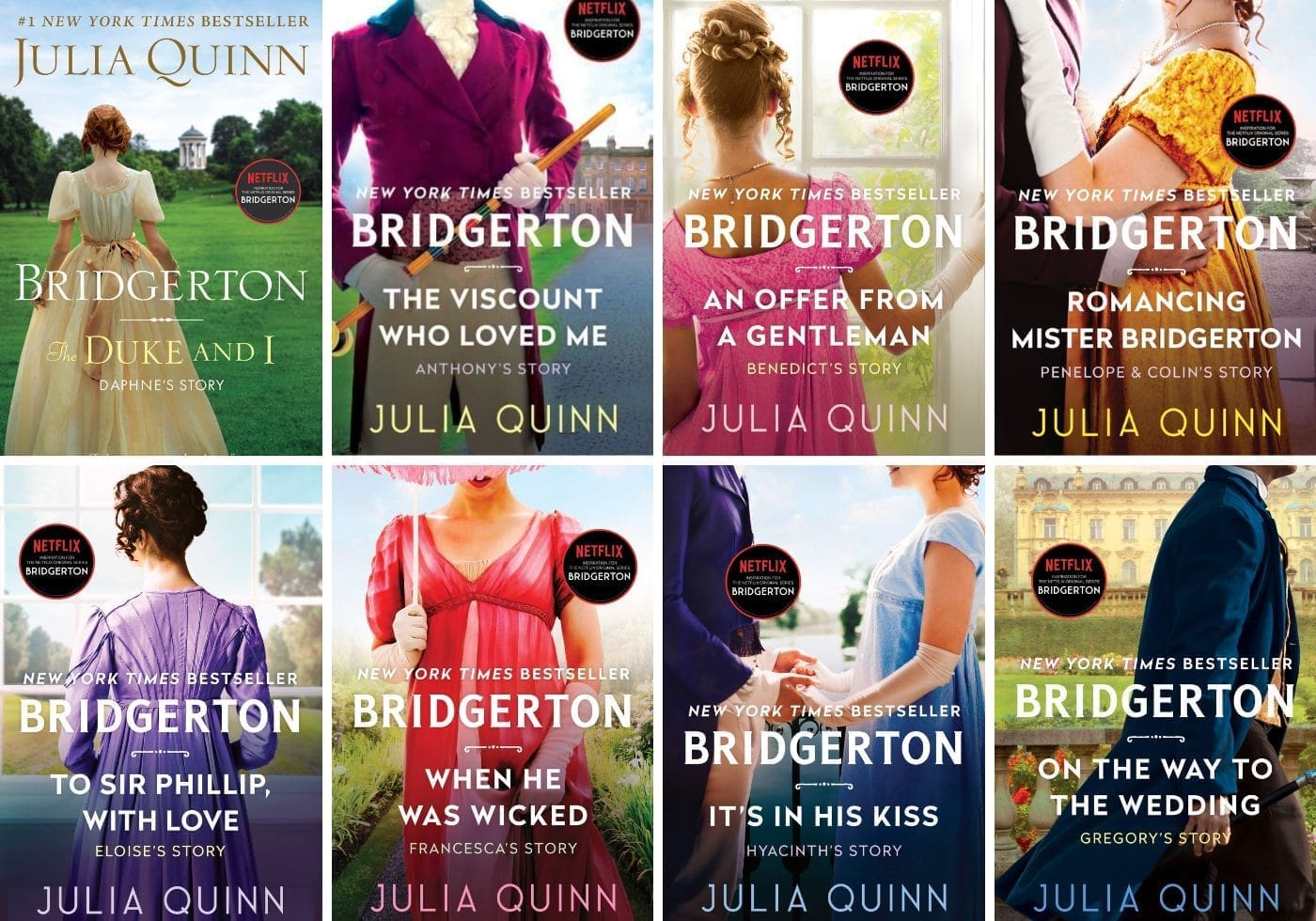 The Bridgerton Book Series by Julia Quinn