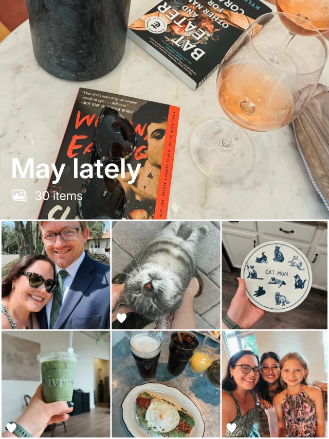 Turns out, I had way more photos to post during May than I realized 😹 so here are a few of the gems from a family wedding, spring time with the cats, and days out and about in Tampa. Lots of good food, drinks, and conversations over a busy four weeks!