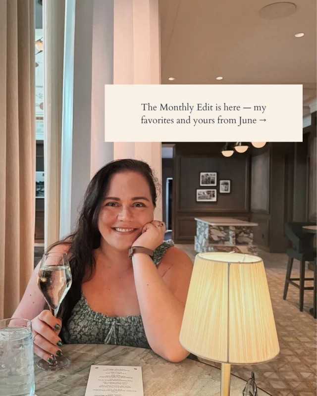 The Monthly Edit is here — my favorites and yours from June ✨️⁠
⁠
A few of the things I’ve been reaching for on repeat this month — the sunscreen that actually holds up in the heat, the espresso beans that have been anchoring my mornings, the fantasy novel I couldn’t put down, and a few more little upgrades that have quietly made this month feel more special.⁠
⁠
Comment EDIT and I’ll send you the full list — including a few favorites I couldn’t fit in the carousel 💚⁠
⁠
These Monthly Edits go out to my email list first — the sign-up option is built into the link!